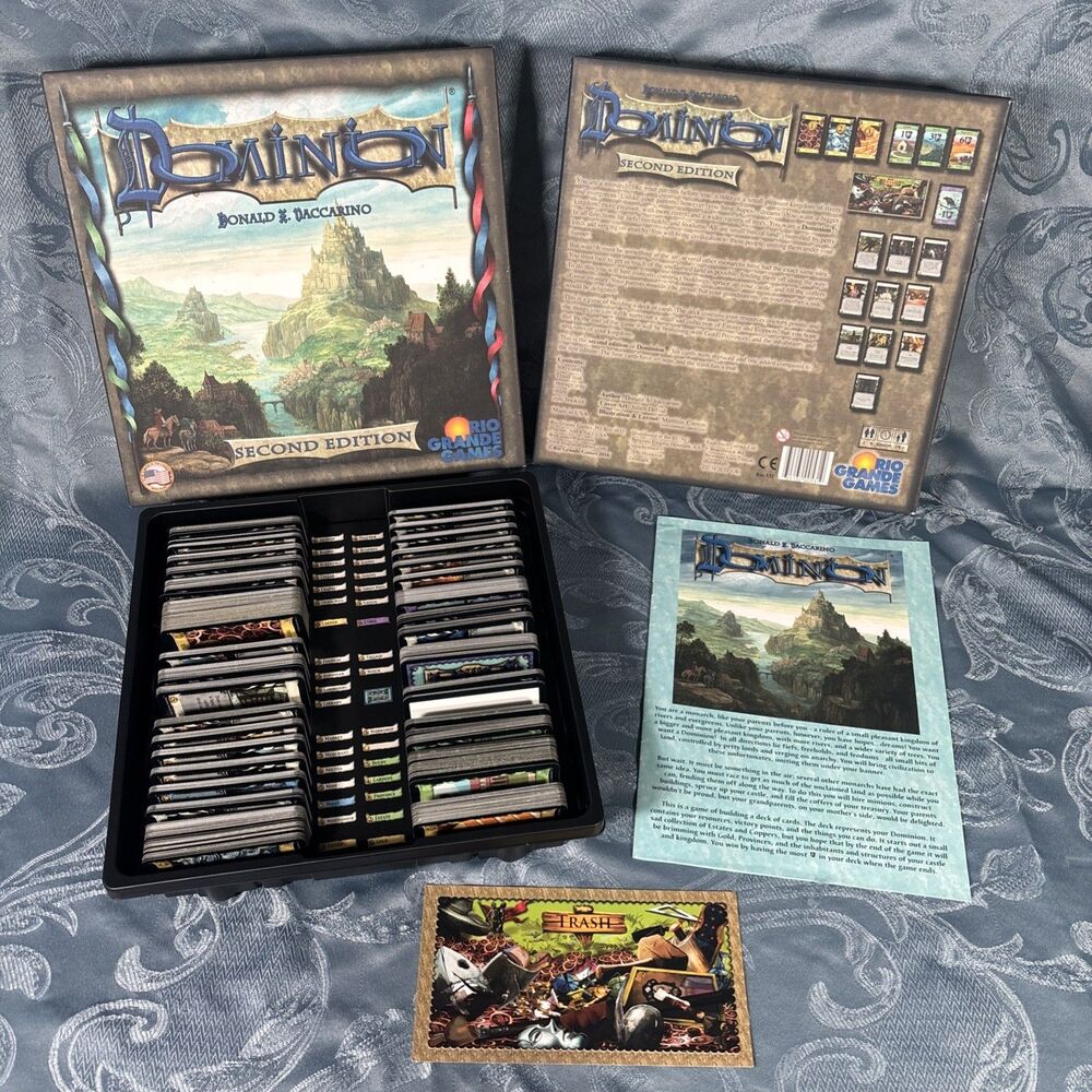 DOMINION Second Edition Deck-Building Strategy Board Game (2016, Rio Grande)